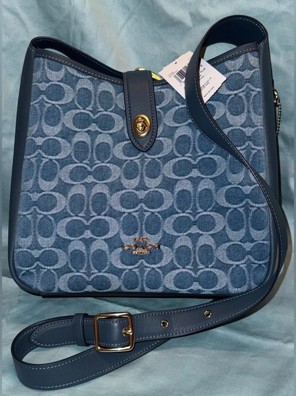 Coach CDB98 Hadley Convertible Crossbody Bag in Signature Denim - Picture 4 of 15
